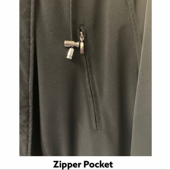 Liz Claiborne Black Heavy Cinch Winter Jacket Size Large - Picture 6 of 16